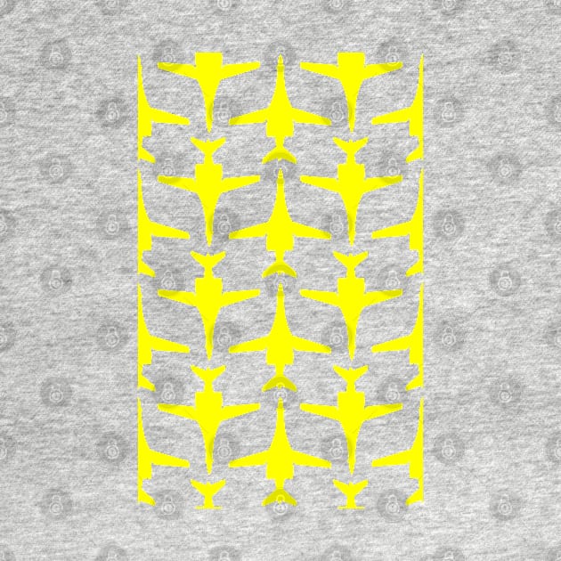 Rockwell B-1 Lancer - Yellow & Black Pattern Unswept Design by PlaneJaneDesign